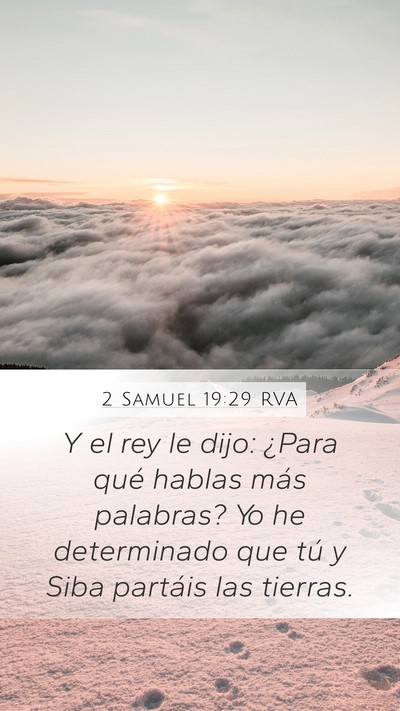 2 Samuel 19:29 RVA Bible Verse Image
