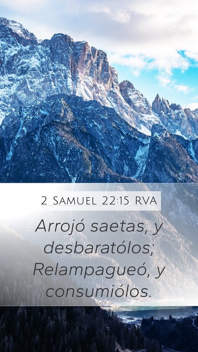 2 Samuel 22:15 RVA Bible Verse Image