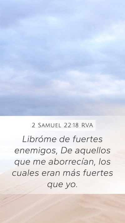 2 Samuel 22:18 RVA Bible Verse Image