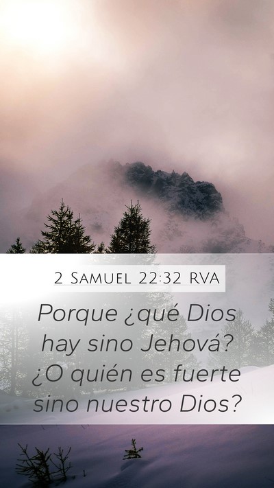 2 Samuel 22:32 RVA Bible Verse Image