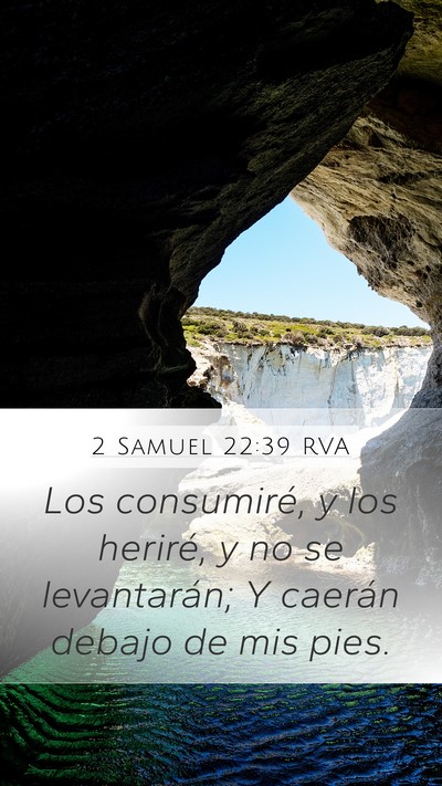 2 Samuel 22:39 RVA Bible Verse Image
