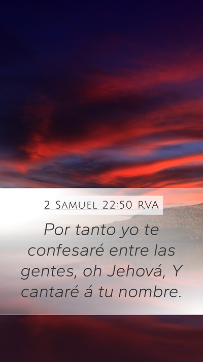 2 Samuel 22:50 RVA Bible Verse Image