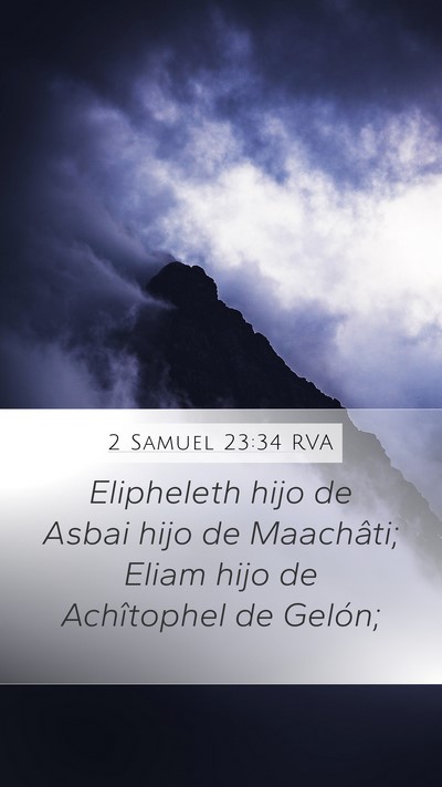 2 Samuel 23:34 RVA Bible Verse Image