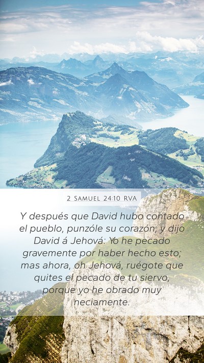 2 Samuel 24:10 RVA Bible Verse Image