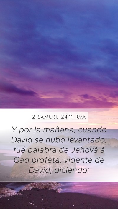 2 Samuel 24:11 RVA Bible Verse Image