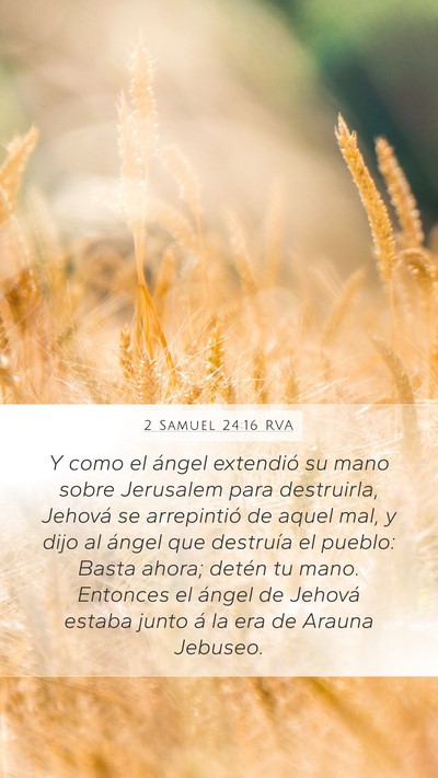 2 Samuel 24:16 RVA Bible Verse Image