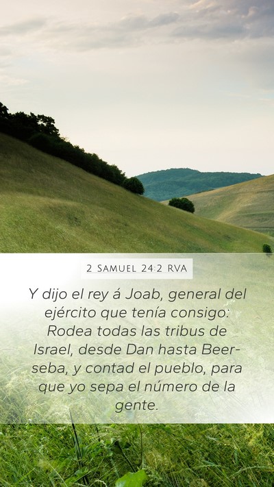 2 Samuel 24:2 RVA Bible Verse Image