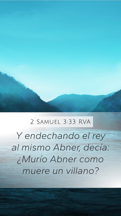 2 Samuel 3:33 RVA Bible Verse Image