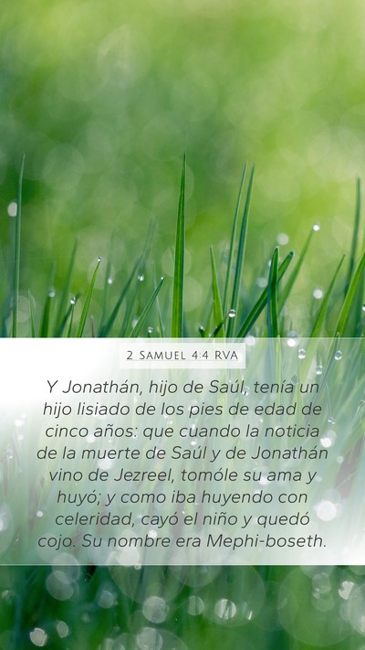 2 Samuel 4:4 RVA Bible Verse Image