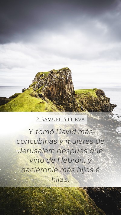 2 Samuel 5:13 RVA Bible Verse Image