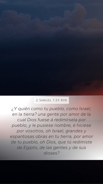 2 Samuel 7:23 RVA Bible Verse Image
