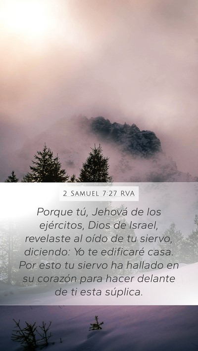 2 Samuel 7:27 RVA Bible Verse Image