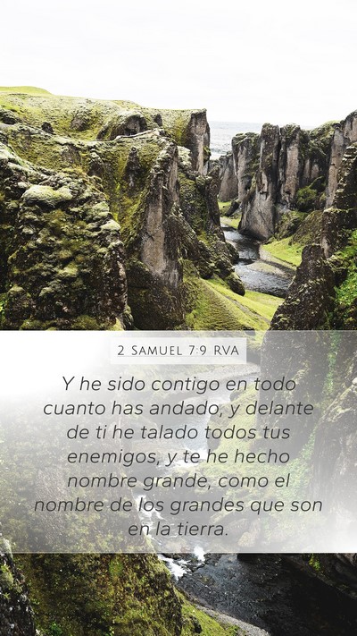 2 Samuel 7:9 RVA Bible Verse Image