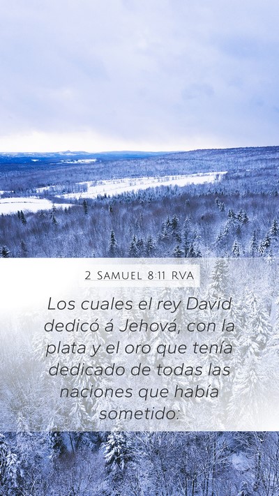 2 Samuel 8:11 RVA Bible Verse Image