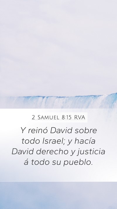 2 Samuel 8:15 RVA Bible Verse Image