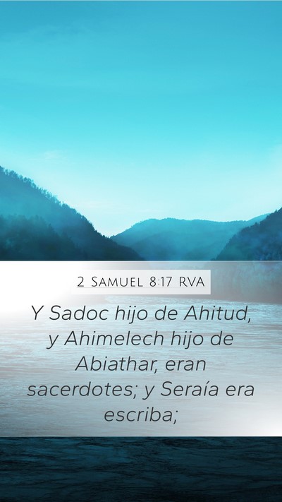 2 Samuel 8:17 RVA Bible Verse Image