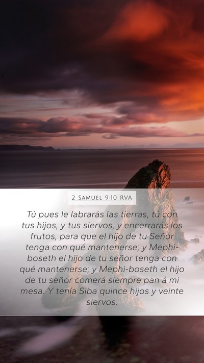 2 Samuel 9:10 RVA Bible Verse Image