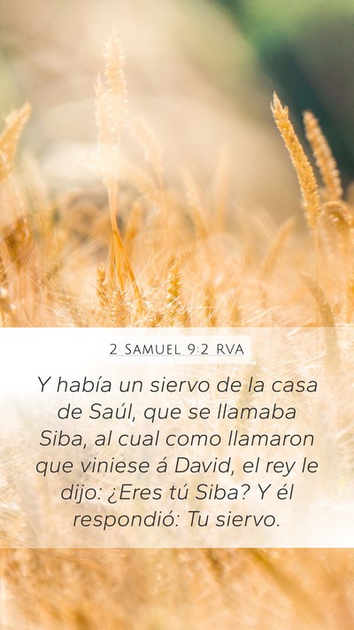 2 Samuel 9:2 RVA Bible Verse Image