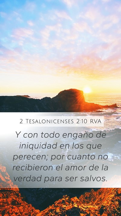 2 Tesalonicenses 2:10 RVA Bible Verse Image
