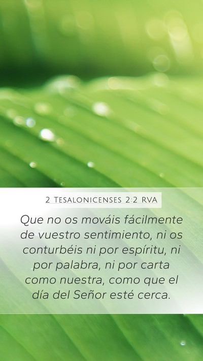 2 Tesalonicenses 2:2 RVA Bible Verse Image