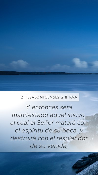 2 Tesalonicenses 2:8 RVA Bible Verse Image