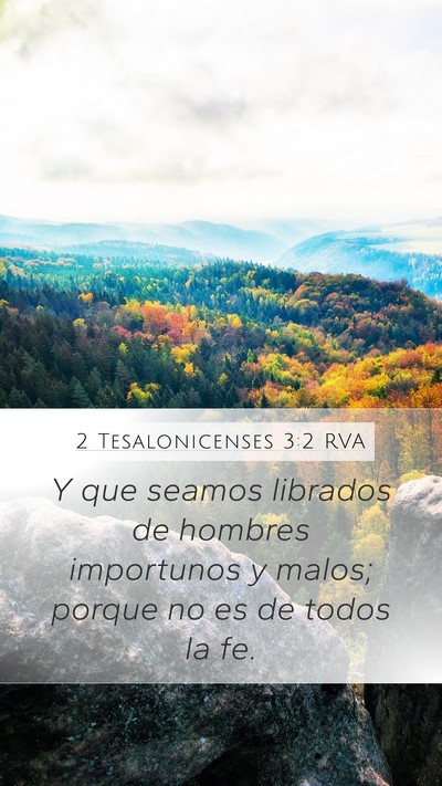 2 Tesalonicenses 3:2 RVA Bible Verse Image