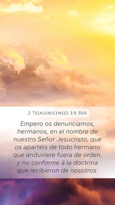 2 Tesalonicenses 3:6 RVA Bible Verse Image