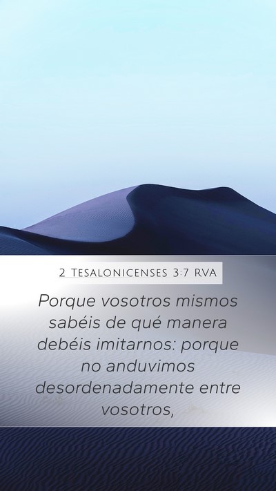 2 Tesalonicenses 3:7 RVA Bible Verse Image