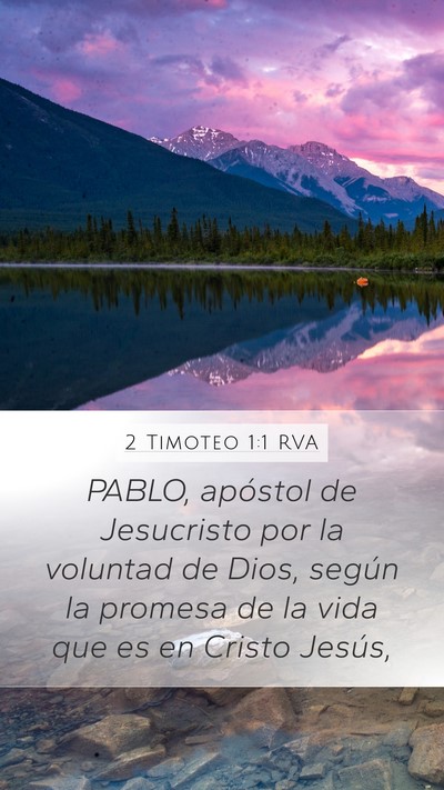 2 Timoteo 1:1 RVA Bible Verse Image