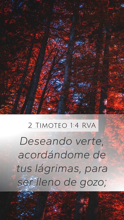 2 Timoteo 1:4 RVA Bible Verse Image