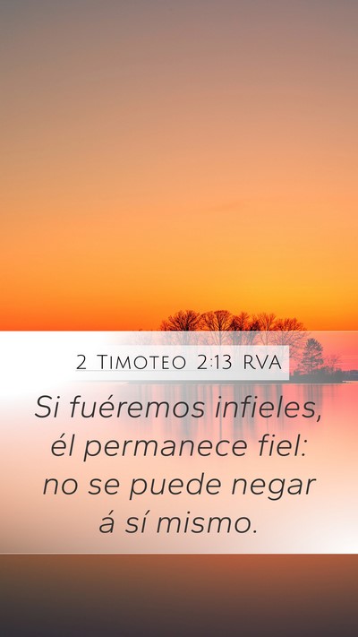 2 Timoteo 2:13 RVA Bible Verse Image