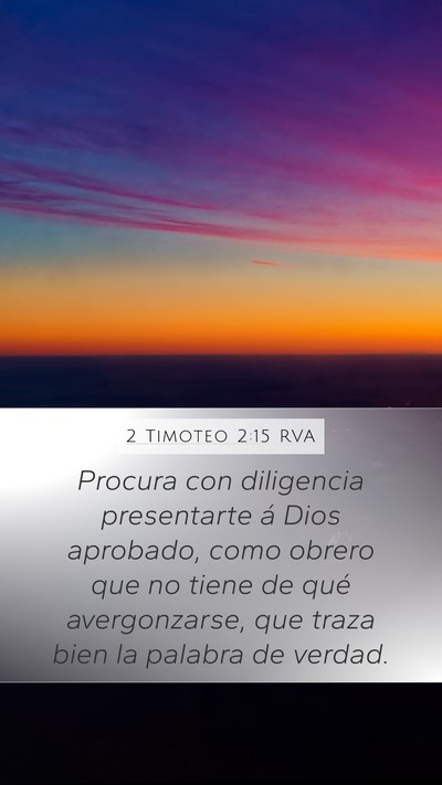 2 Timoteo 2:15 RVA Bible Verse Image