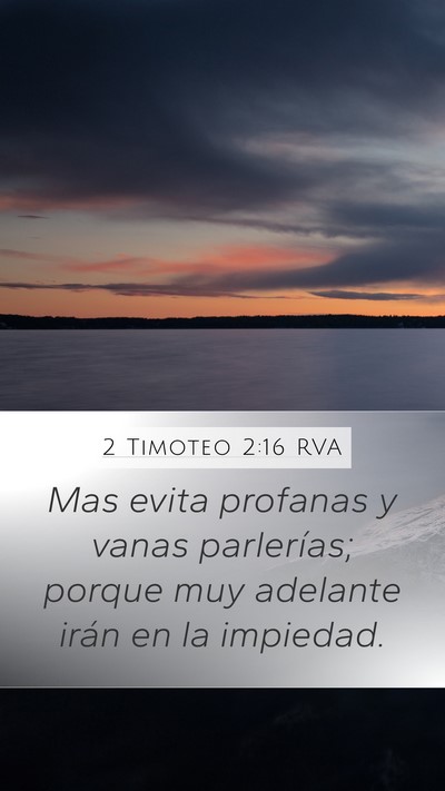 2 Timoteo 2:16 RVA Bible Verse Image