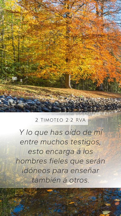 2 Timoteo 2:2 RVA Bible Verse Image