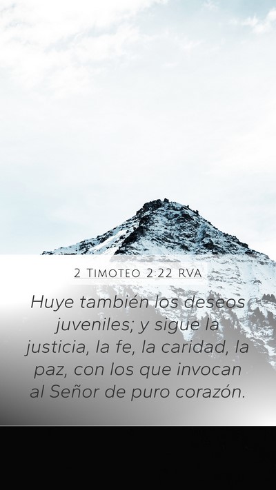 2 Timoteo 2:22 RVA Bible Verse Image