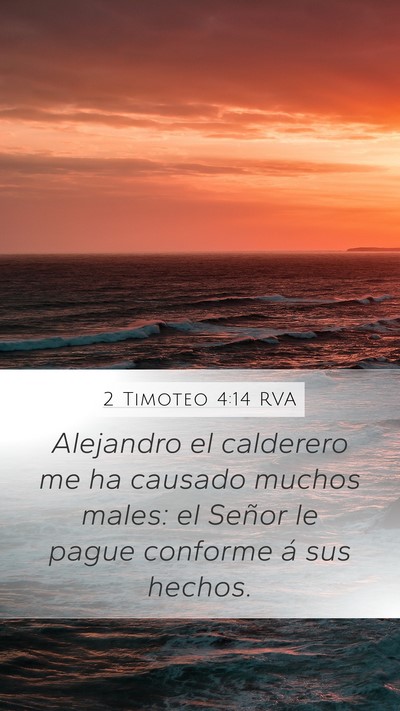 2 Timoteo 4:14 RVA Bible Verse Image