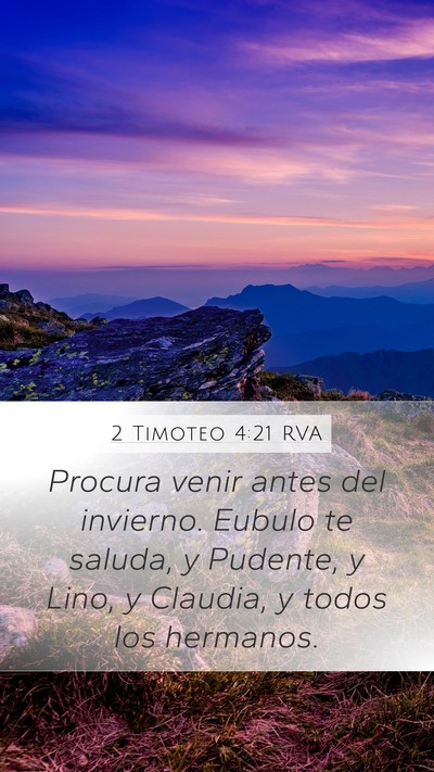 2 Timoteo 4:21 RVA Bible Verse Image