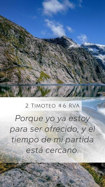 2 Timoteo 4:6 RVA Bible Verse Image