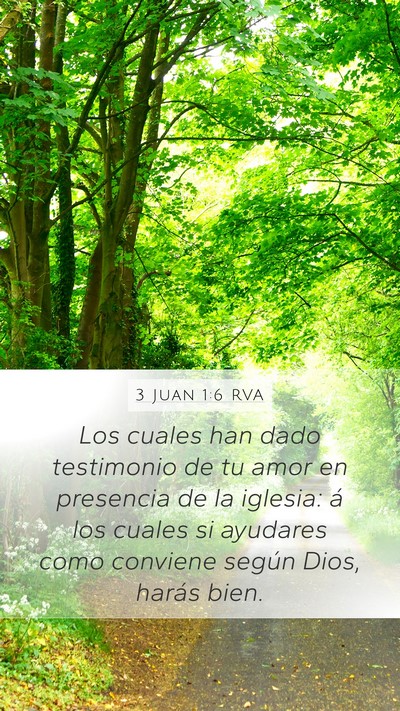 3 Juan 1:6 RVA Bible Verse Image