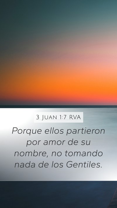 3 Juan 1:7 RVA Bible Verse Image