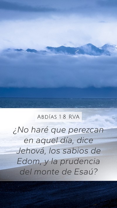 Abdías 1:8 RVA Bible Verse Image