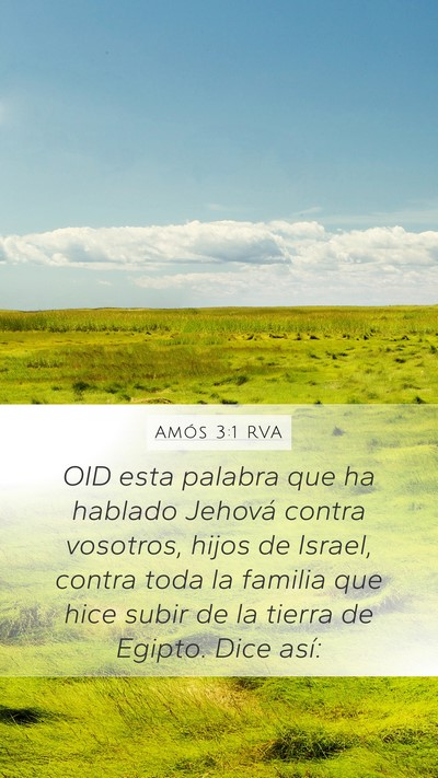 Amós 3:1 RVA Bible Verse Image