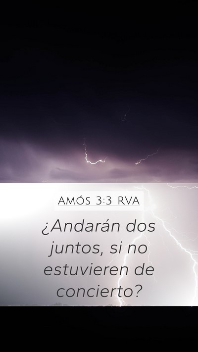 Amós 3:3 RVA Bible Verse Image