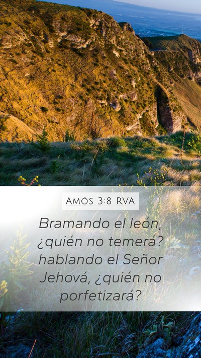 Amós 3:8 RVA Bible Verse Image