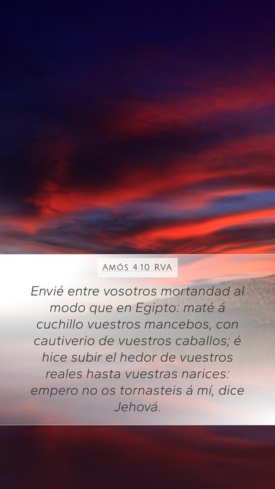 Amós 4:10 RVA Bible Verse Image