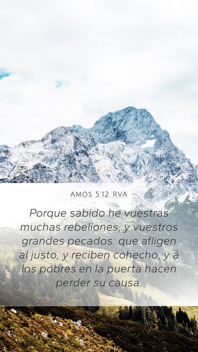 Amós 5:12 RVA Bible Verse Image