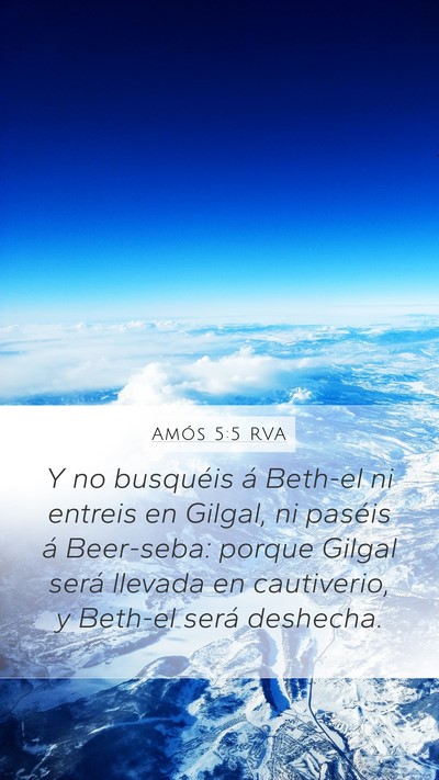 Amós 5:5 RVA Bible Verse Image
