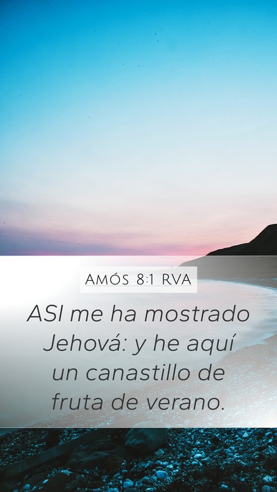 Amós 8:1 RVA Bible Verse Image