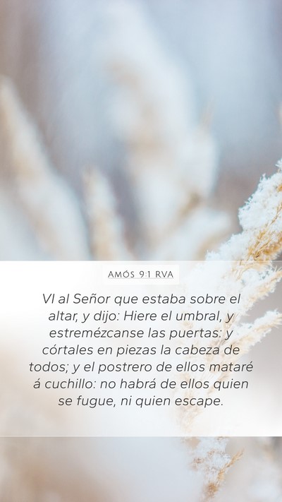 Amós 9:1 RVA Bible Verse Image