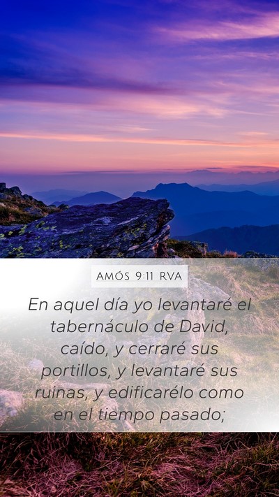 Amós 9:11 RVA Bible Verse Image
